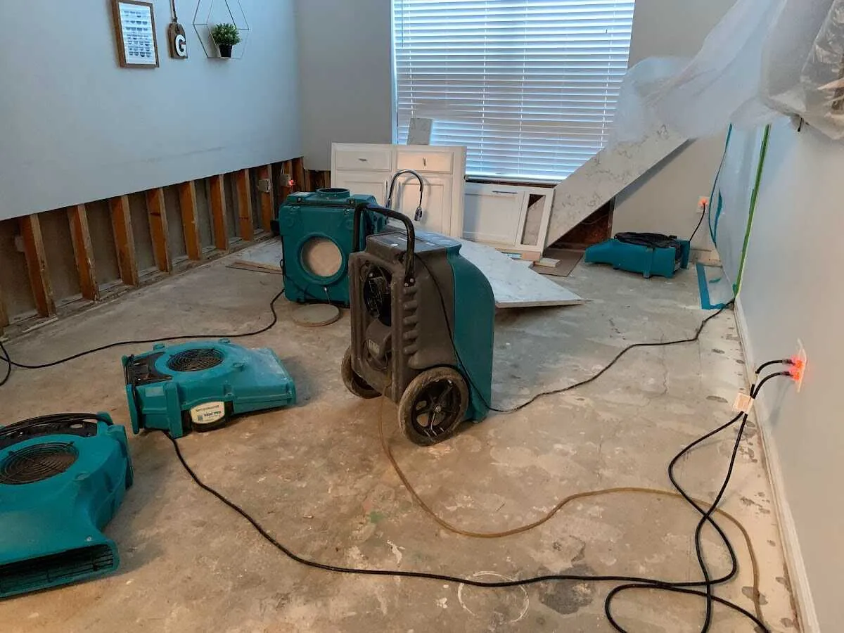 Dehumidifier in flood-cut room for Water Extraction & Removal in Hayden